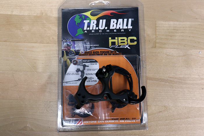 TruBall - HBC Flex Brass Back Tension Release - Black Tungsten - Mediu
