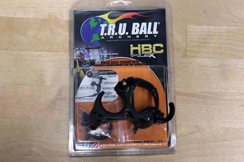 TruBall - HBC Flex Brass Back Tension Release - Black Tungsten - Medium